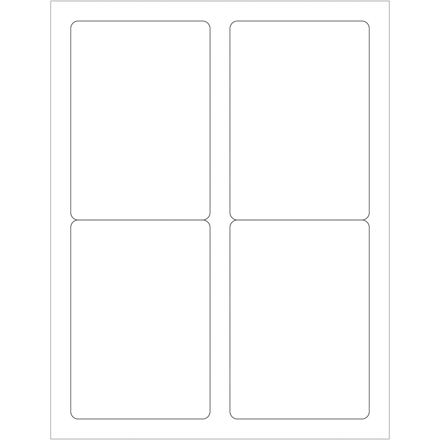 Industrial-grade 3.5 x 5" white laser labels with permanent acrylic adhesive for high-volume shipping and product labeling. Designed for logistics professionals who need reliable label adhesion on corrugated, plastic, metal, and glass surfaces. Master case of 4,000 labels with free Microsoft Word template for instant deployment.