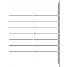 4x1 White Rectangle Laser Labels Master Case