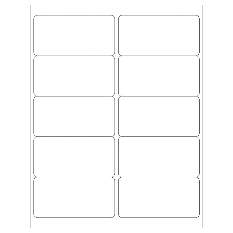 4x2 White Permanent Acrylic Laser Labels 10000-Pack LL124MC - alias listing