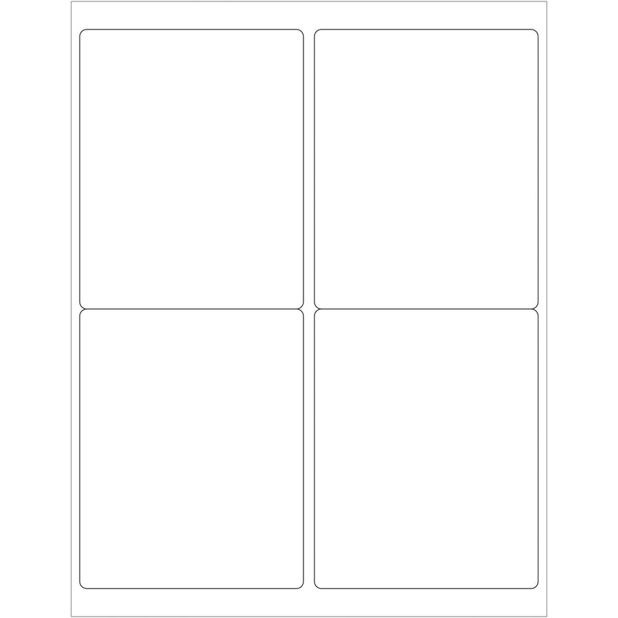 Professional 4x5" white laser labels in bulk master cases of 4,000 units, engineered for shipping coordinators and logistics operations. Permanent acrylic adhesive adheres reliably to paper, corrugated, plastic, metal, wood, and glass surfaces. Compatible with laser and inkjet printers for maximum flexibility.