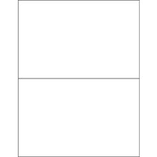 8.5x5.5 White Rectangle Laser Labels 25-Sheet Pack