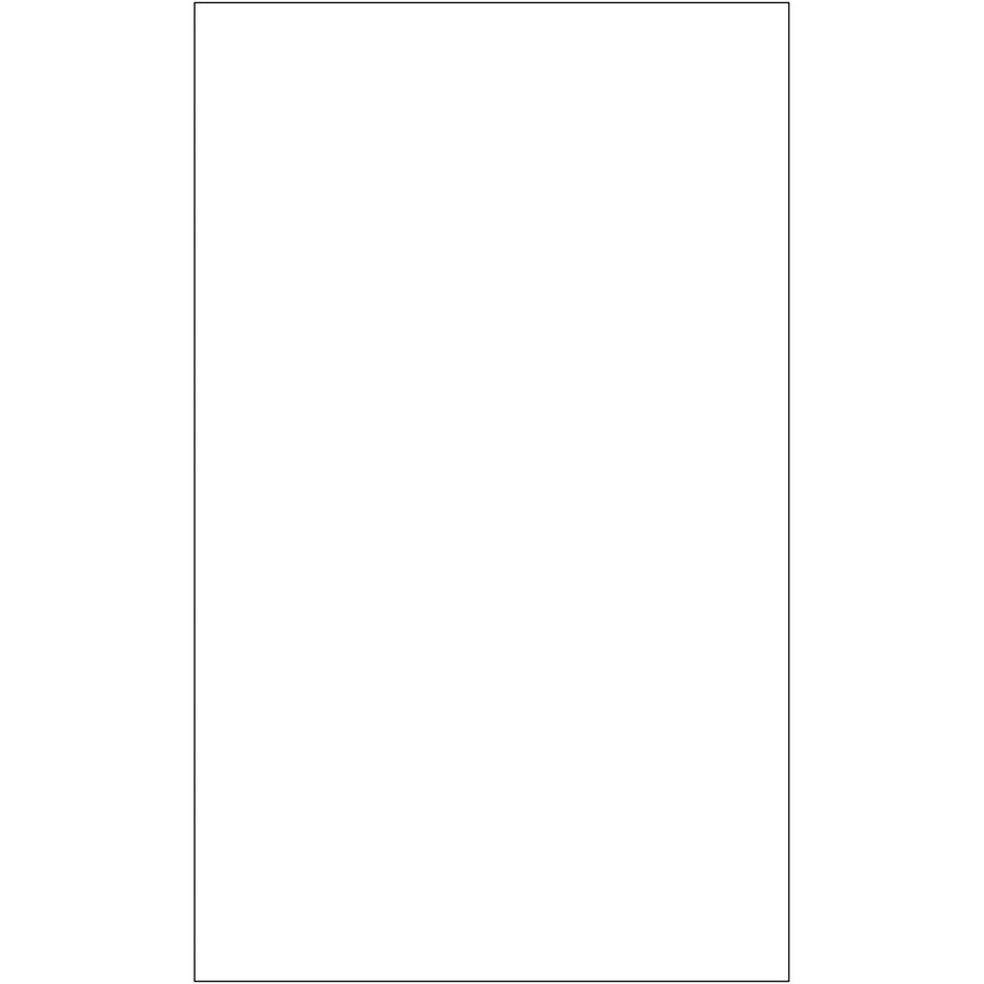 Create professional product and mailing labels with these 8.5 x 14" white rectangle laser labels featuring permanent adhesive. Engineered for laser and inkjet printer compatibility with reliable adhesion to paper, corrugated, plastic, metal, and glass surfaces. Sold as a case of 100–ideal for high-volume shipping and logistics operations.