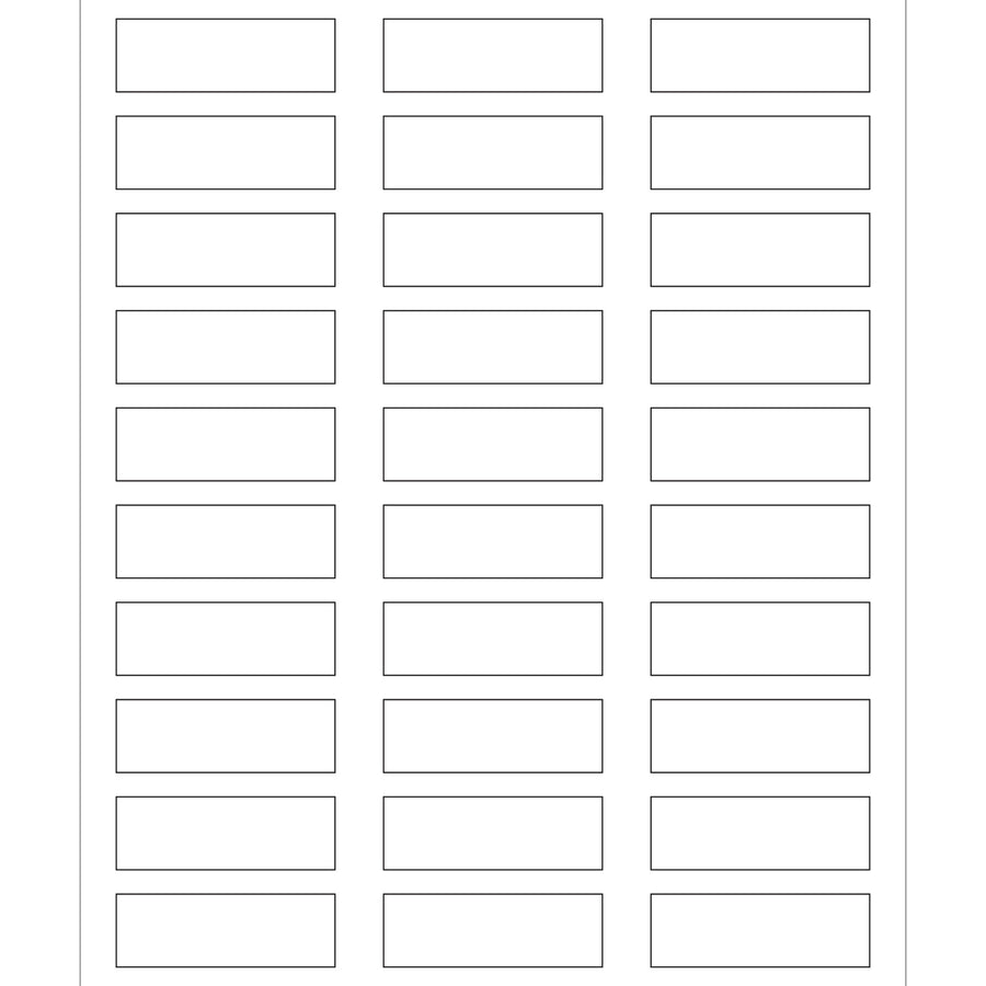 2.25x0.75 White Permanent Laser Labels 3000/Case LL139 - alias listing