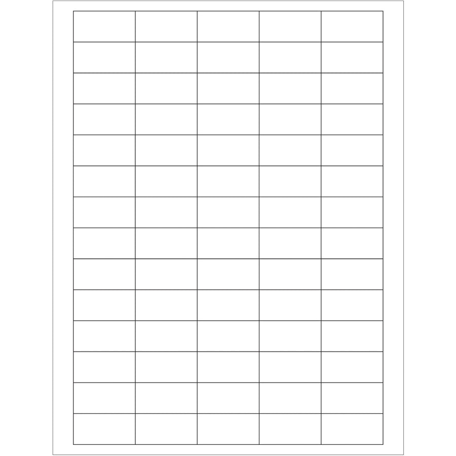 1.5 x 0.75" White Permanent Laser Labels - 7000/Case