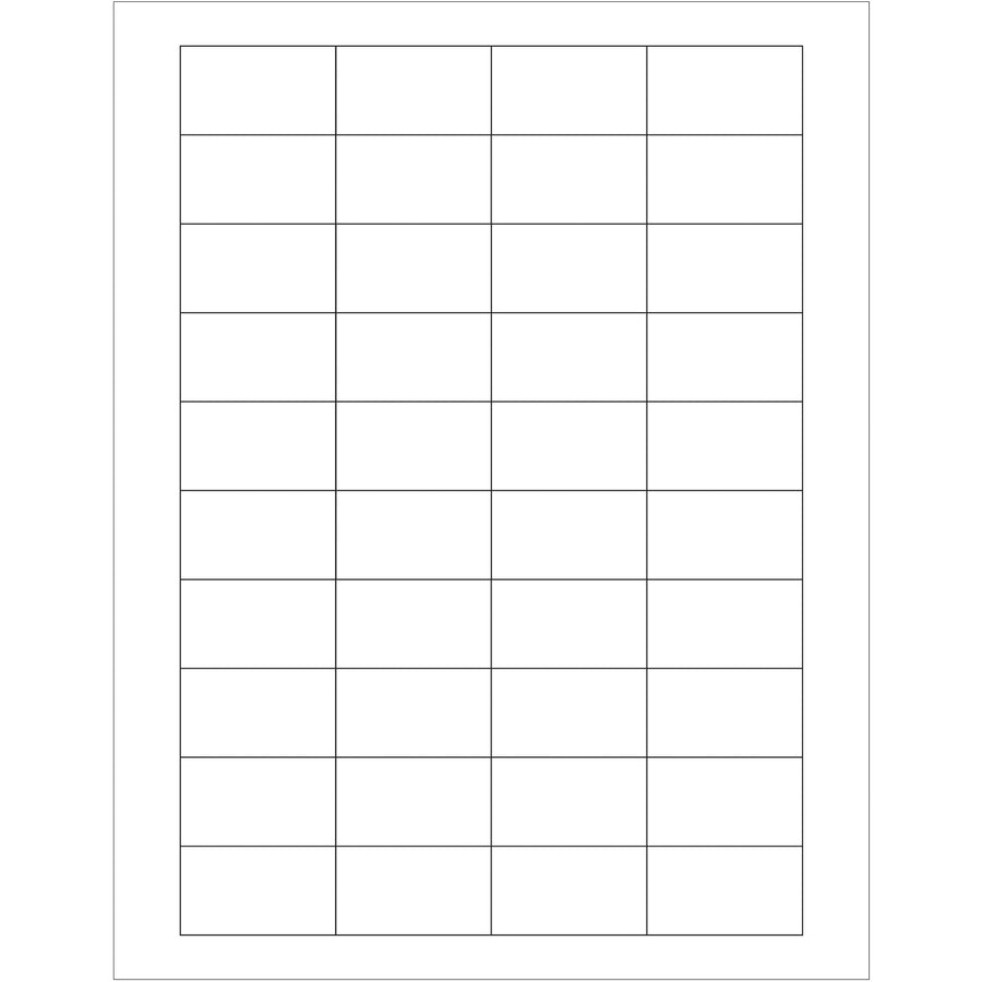 1.75x1" White Permanent Laser Labels - 4000/Case Printable Rectangle