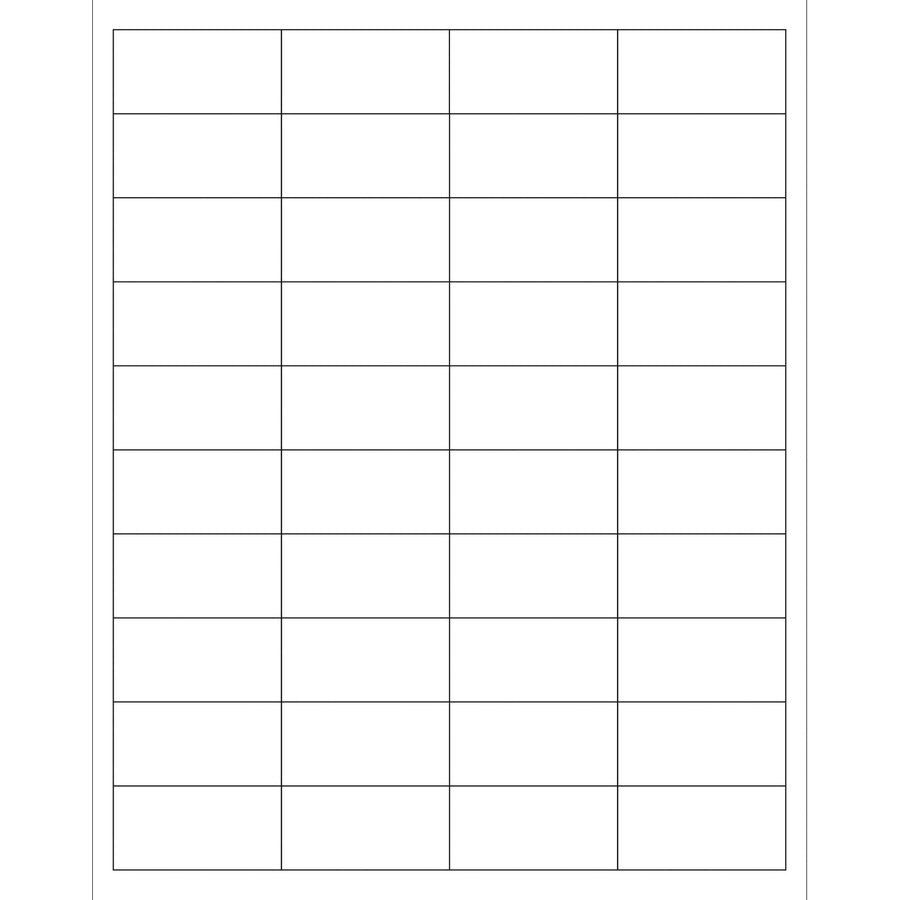 2x1 White Permanent Acrylic Laser Labels 4000/Case LL162 - alias listing