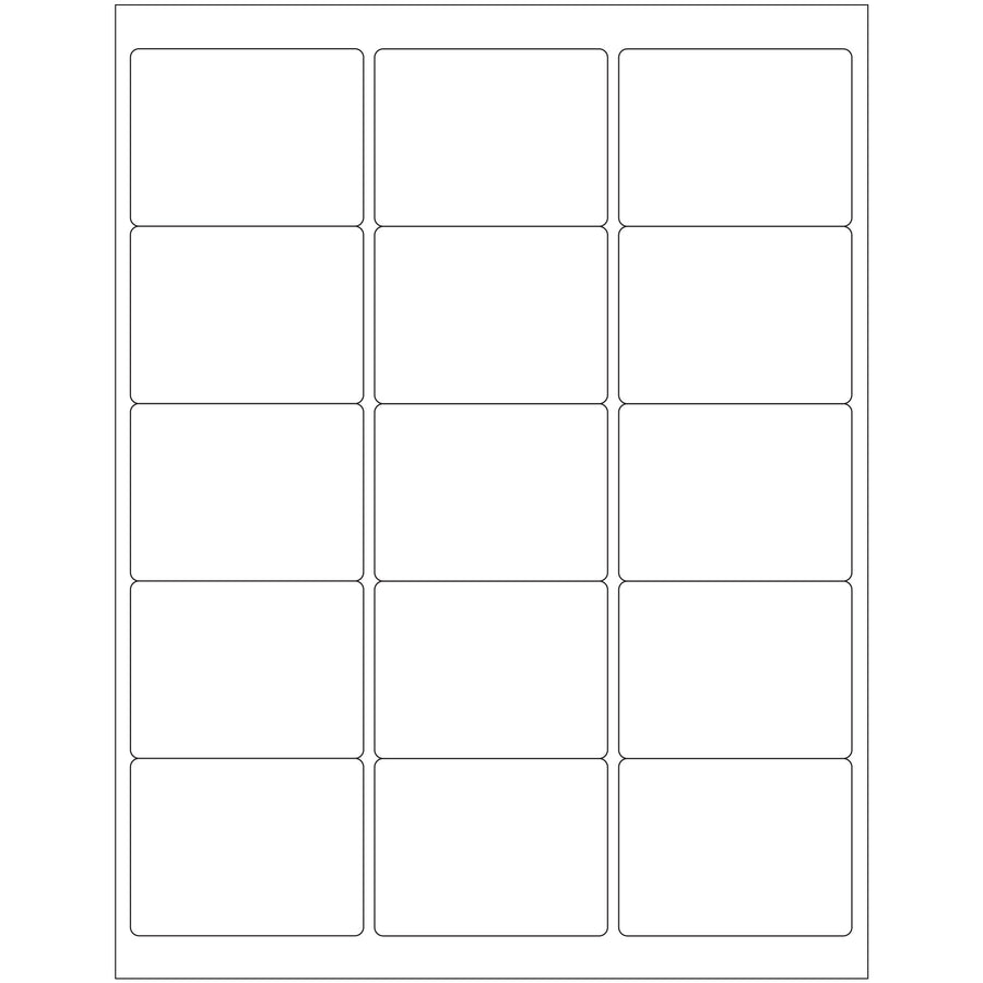 Print custom shipping, product, and mailing labels in-house with these 2 5/8" x 2" white laser labels. Permanent acrylic adhesive bonds reliably to paper, corrugated, plastic, metal, and glass surfaces. Case of 1,500 labels designed for high-volume logistics and fulfillment operations.