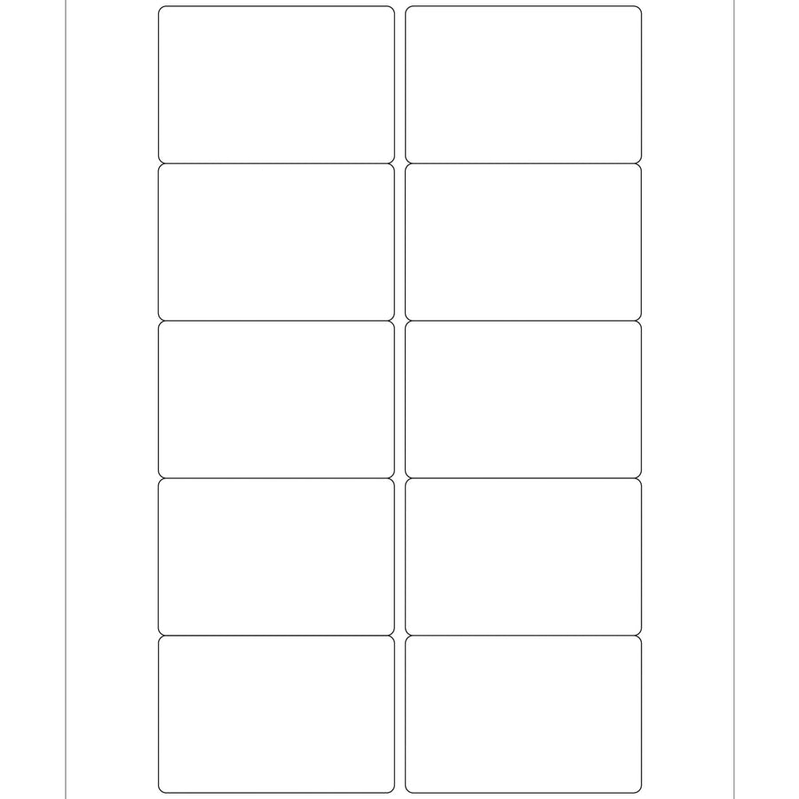 3x2 White Permanent Acrylic Laser Labels 1000/Case LL165 - alias listing