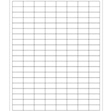 1x0.5 White Rectangle Laser Labels LL170 - alias listing