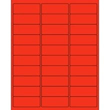 2.62x1 Red Rectangle Laser Labels LL173R - alias listing