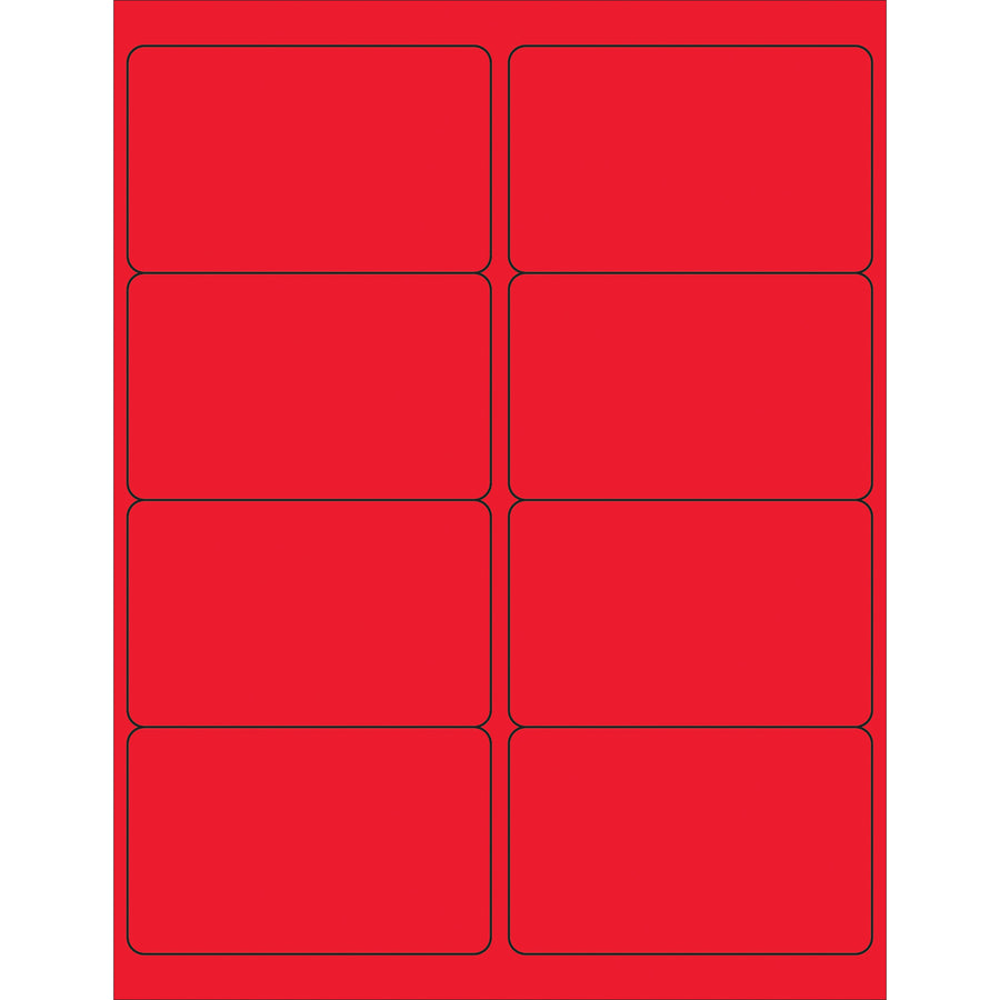 Maximize visibility and compliance with Packrift's 4" x 2.5" fluorescent red rectangle laser labels. Permanent acrylic adhesive bonds instantly to paper, corrugated, plastic, metal, and glass surfaces. Case of 800 labels–ideal for shipping, product identification, and regulatory marking.