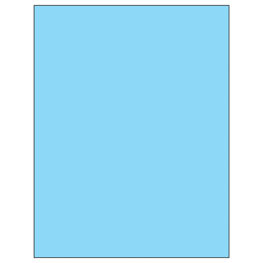 8.5x11 Fluorescent Pastel Blue Permanent Laser Labels 100/Case LL185BE - alias listing