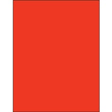 8.5x11 Red Rectangle Laser Labels