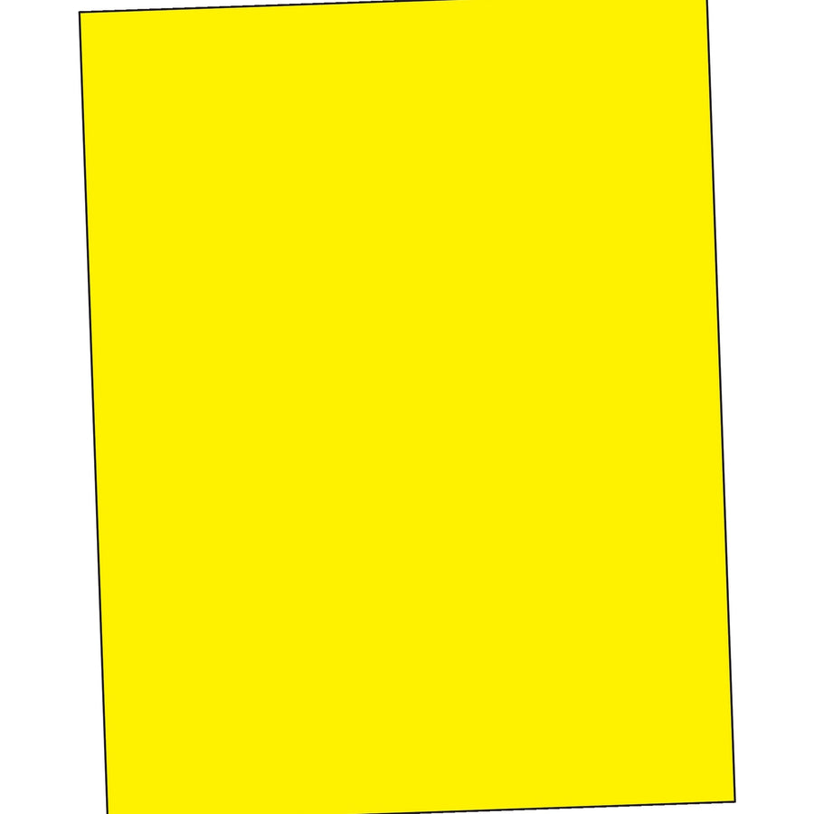 8.5x11 Fluorescent Yellow Permanent Acrylic Laser Labels 100/Case LL185YE - alias listing