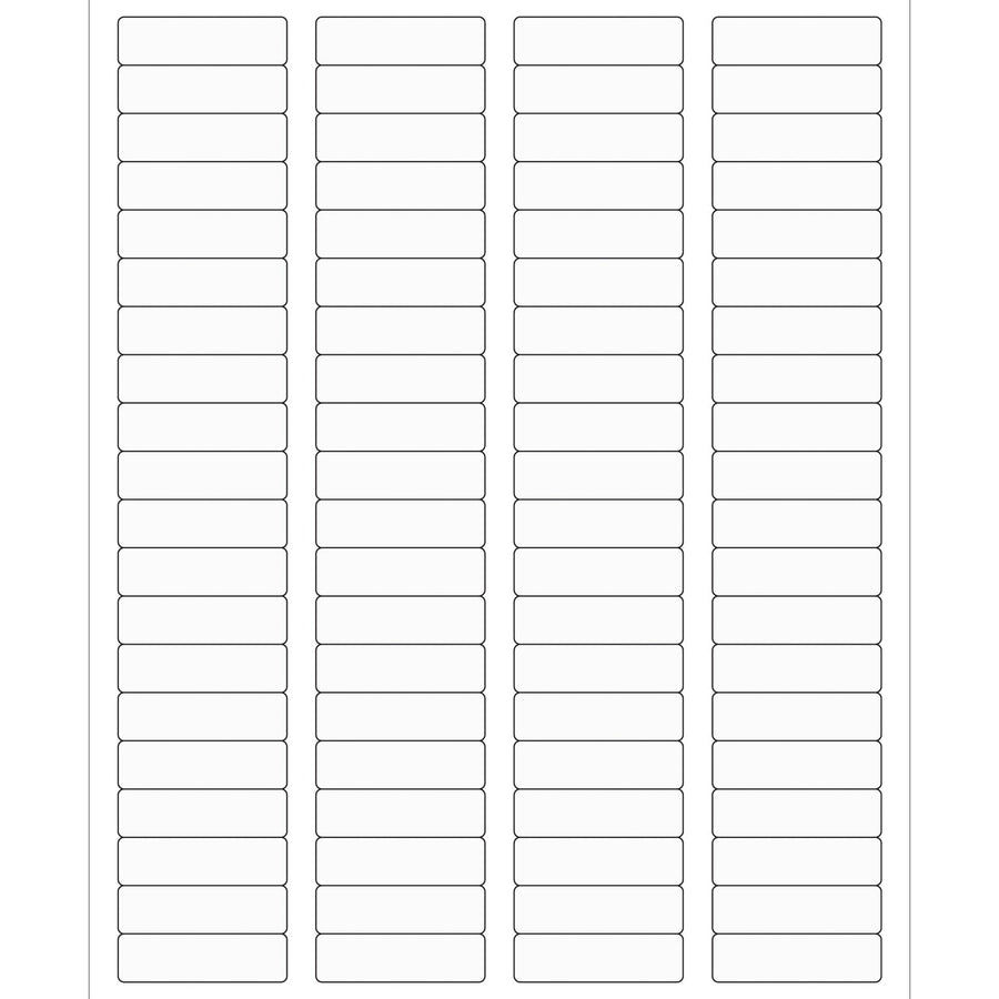 1.75x0.5 Clear Permanent Acrylic Laser Labels 8000/Case LL220CL - alias listing