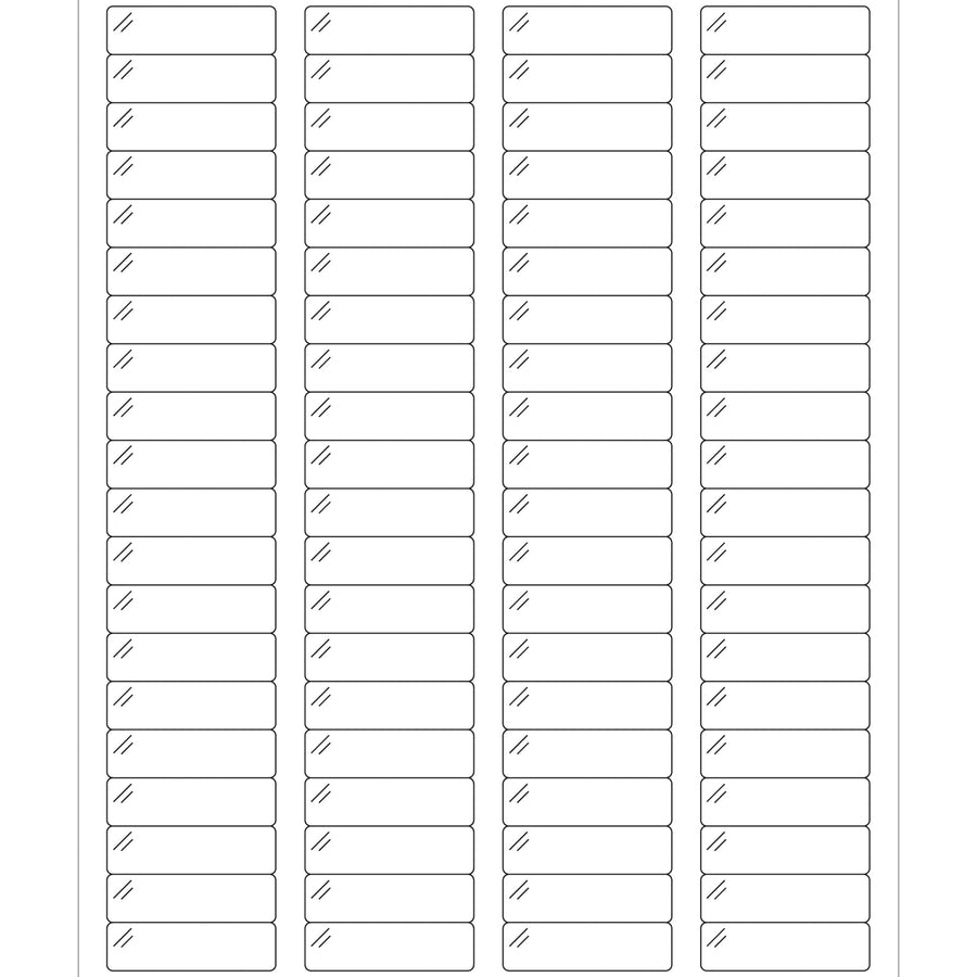 1.75x0.5 Clear Pure Polyester Laser Labels 8000/Case LL235CC - alias listing