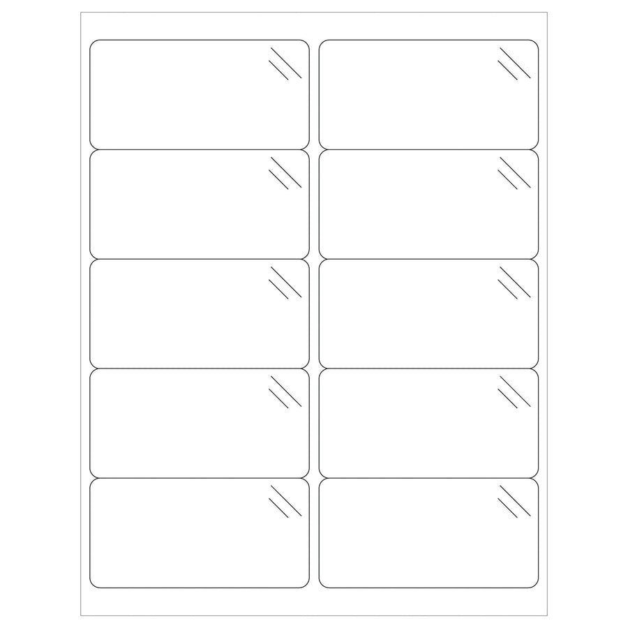 4x2 Crystal Clear Polyester Laser Labels 1000/Case LL238CC - alias listing