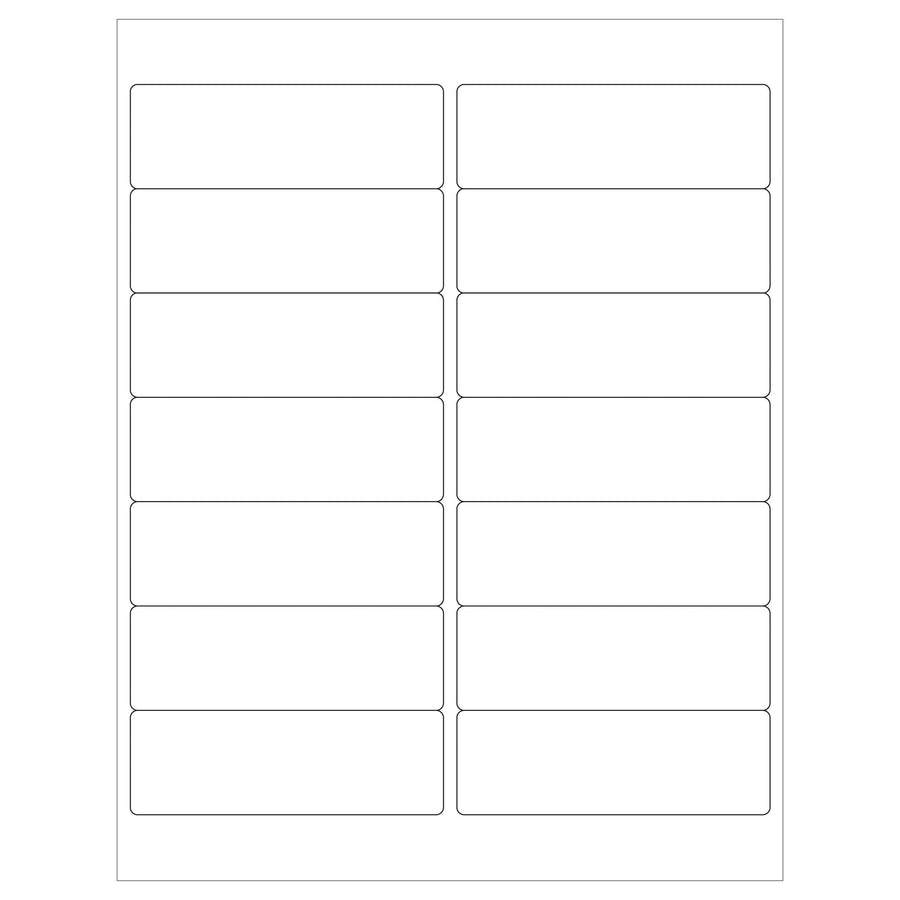 4 x 1 1/3 in Weather-Resistant Polyester Laser Labels 1400/Case LL259WR - alias listing