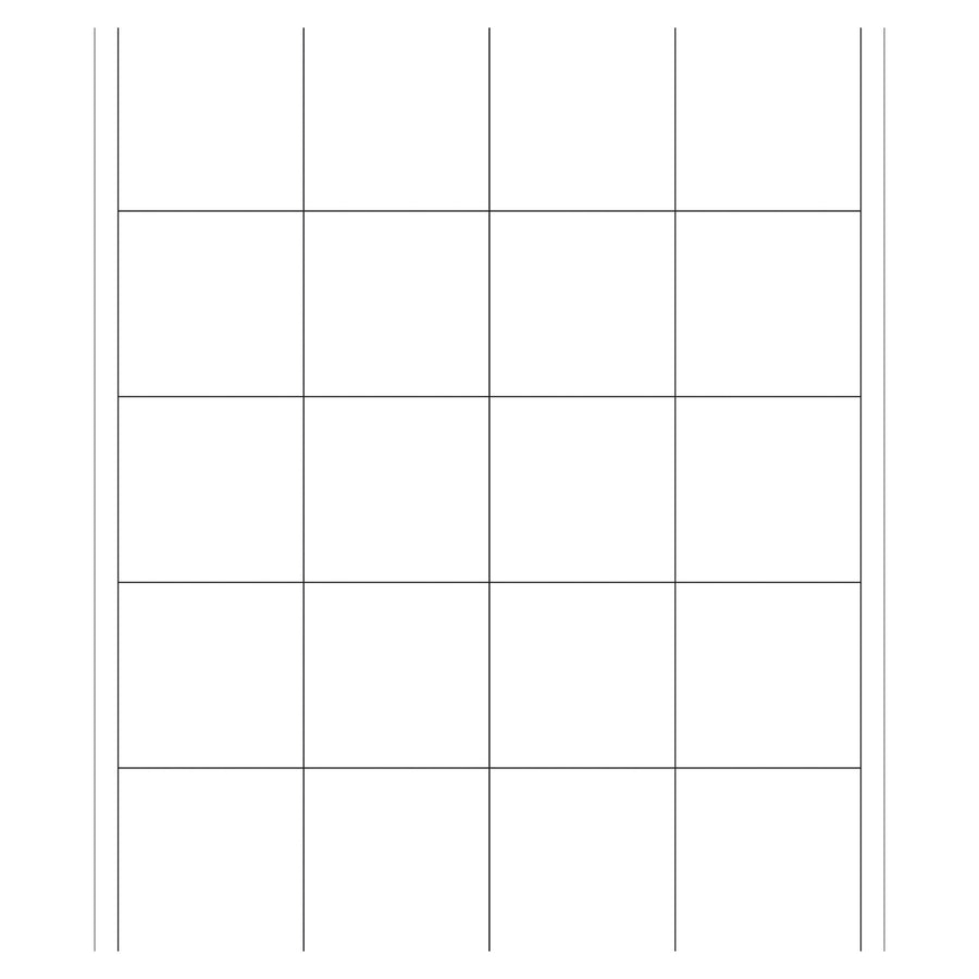 2x2 White Removable Acrylic Laser Labels 1200/Case LL273 - alias listing