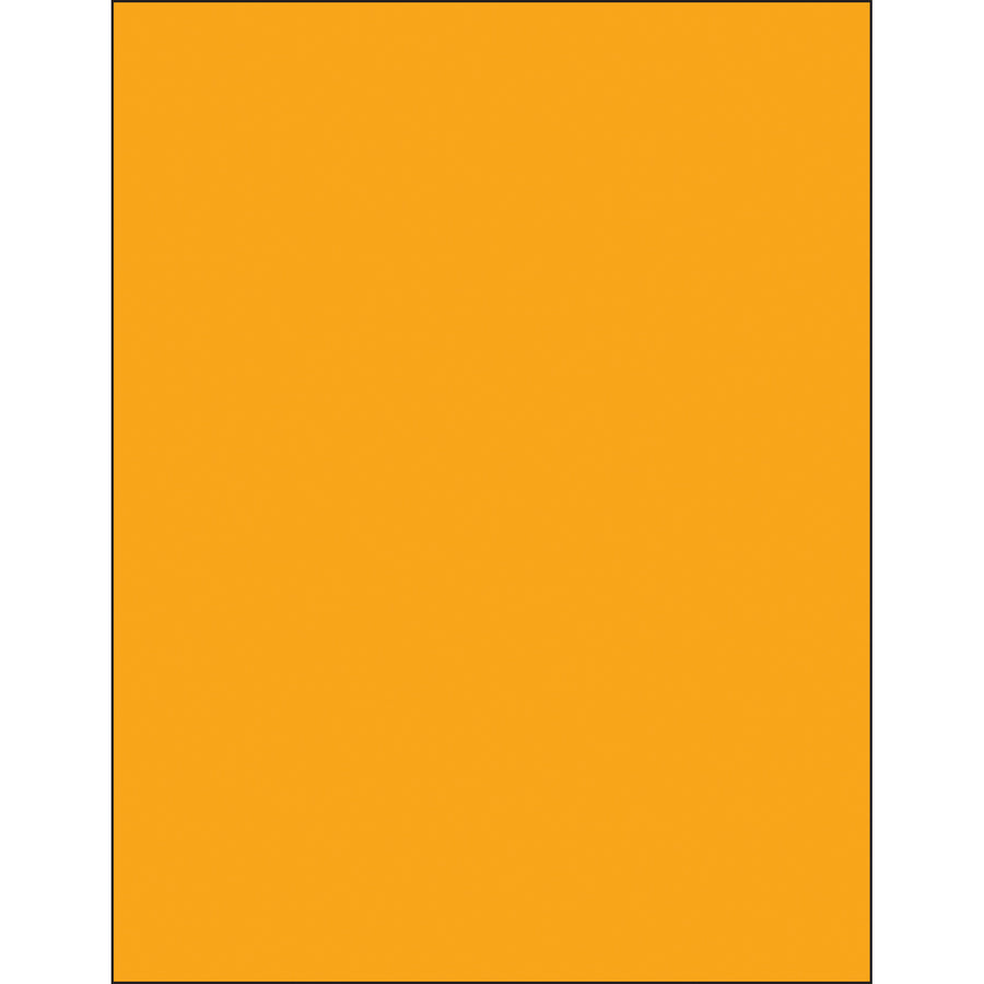 Fluorescent orange removable rectangle laser labels designed for shipping coordinators who need high-visibility compliance marking without permanent adhesion. These 8.5x11" labels lift cleanly without residue, print perfectly on standard laser or inkjet printers, and come 100 per case for immediate deployment across your logistics operation.