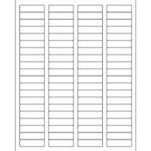 1.75x0.5 EZ Peel White Rectangle Laser Labels LLEP201 - alias listing