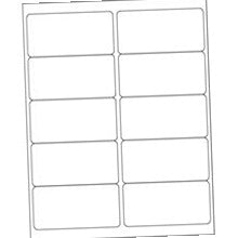 4x2 EZ Peel White Rectangle Laser Labels LLEP206 - alias listing
