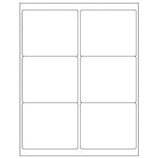 4x3.33 EZ Peel White Rectangle Laser Labels LLEP207 - alias listing