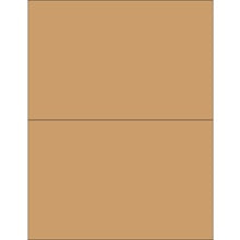 8.5x5.5 Kraft Blockout Laser Labels