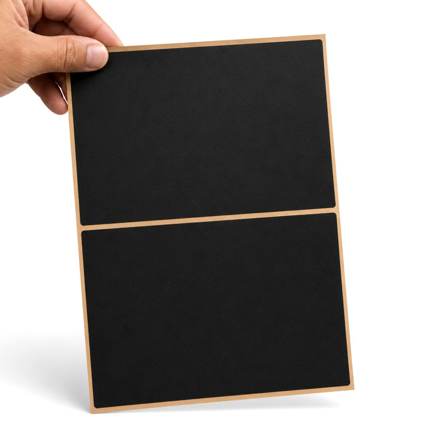 Black Blank Adhesive To/From Labels LLTFBK