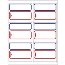 Blank To/From Labels Red/Blue