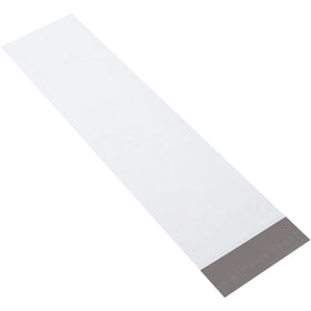 Premium 8.5 x 33" self-seal mailers built for e-commerce reliability. These 2.5 mil white polyethylene shipping bags feature durable tear-proof construction and weatherproof protection in every case of 100. Press-and-seal closure keeps parcels secure from warehouse to doorstep.
