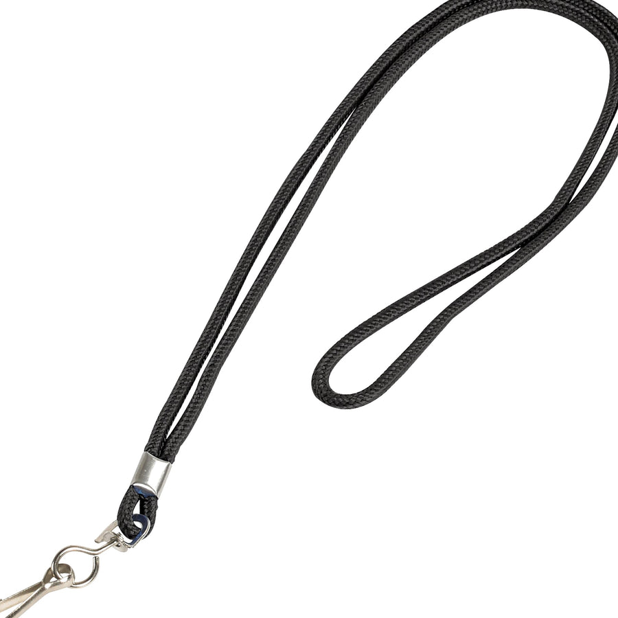 36 in Black Nylon Lanyard with Swivel Hook 24/Case LY100