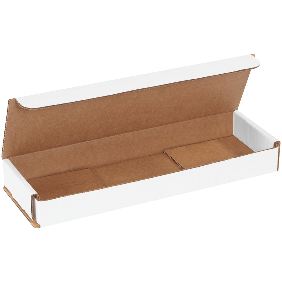 10x3x1 ECT-32-B White Corrugated Mailers, 50/Bundle