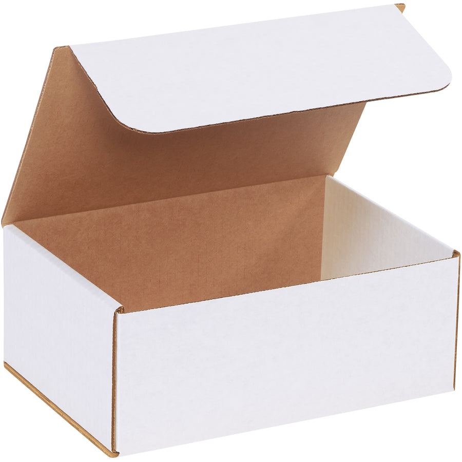 10x7x4 ECT-32 White Corrugated Mailers, 50-Pack
