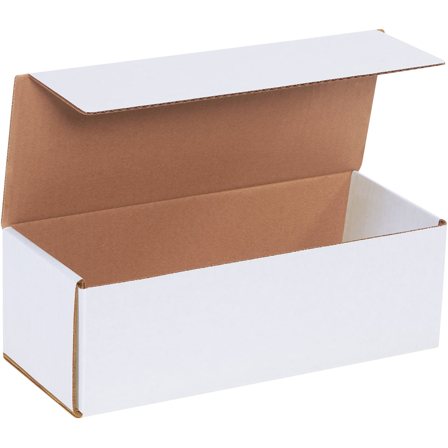 Ship small items with confidence using these ECT-32-B white corrugated mailers. One-piece fold-and-tuck design assembles in seconds with double-wall crush resistance on front and sides–no tape, glue, or staples required. Bundle of 50 mailers per case.