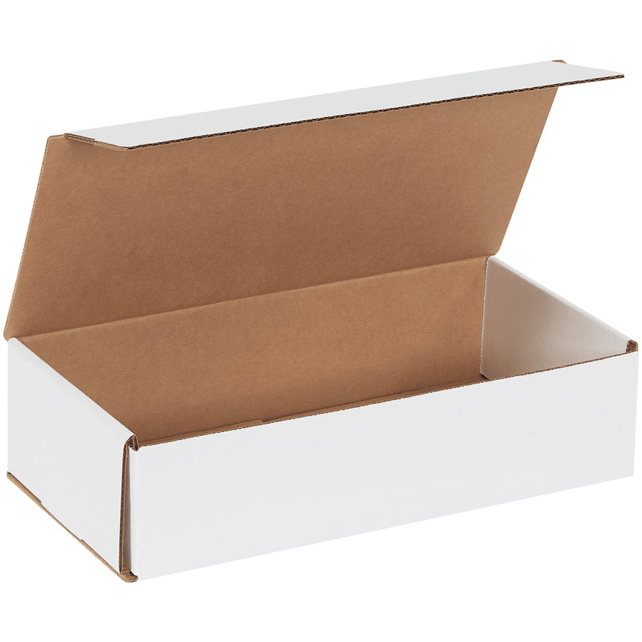 ECT-32-B white corrugated mailers in 12x6x3" dimensions ship lightweight items with double-wall crush resistance. One-piece fold-and-tuck design requires no tape, glue, or staples‚reducing assembly labor and fulfillment time. Sold as a 50-pack bundle.