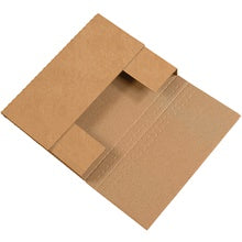 12x9x3 Kraft Easy Fold Mailers 50/Bundle
