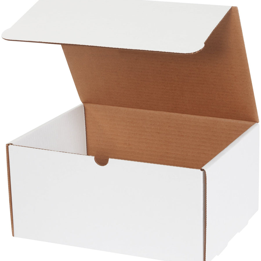 12 1/8 x 9 1/4 x 6 in White Corrugated Literature Mailers Crush Resistant 50/Bundle M1296