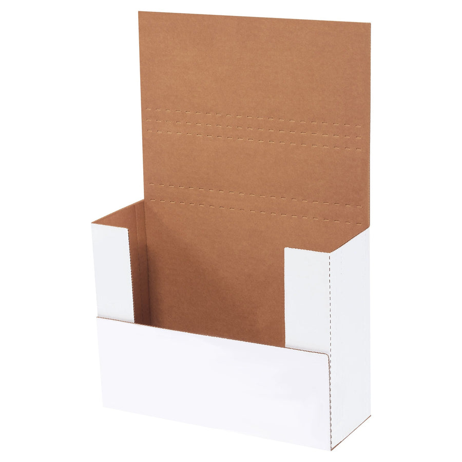 11 1/8 x 8 5/8 x 4 in White Corrugated Easy-Fold Mailers 50-Pack M1BKXL - alias listing