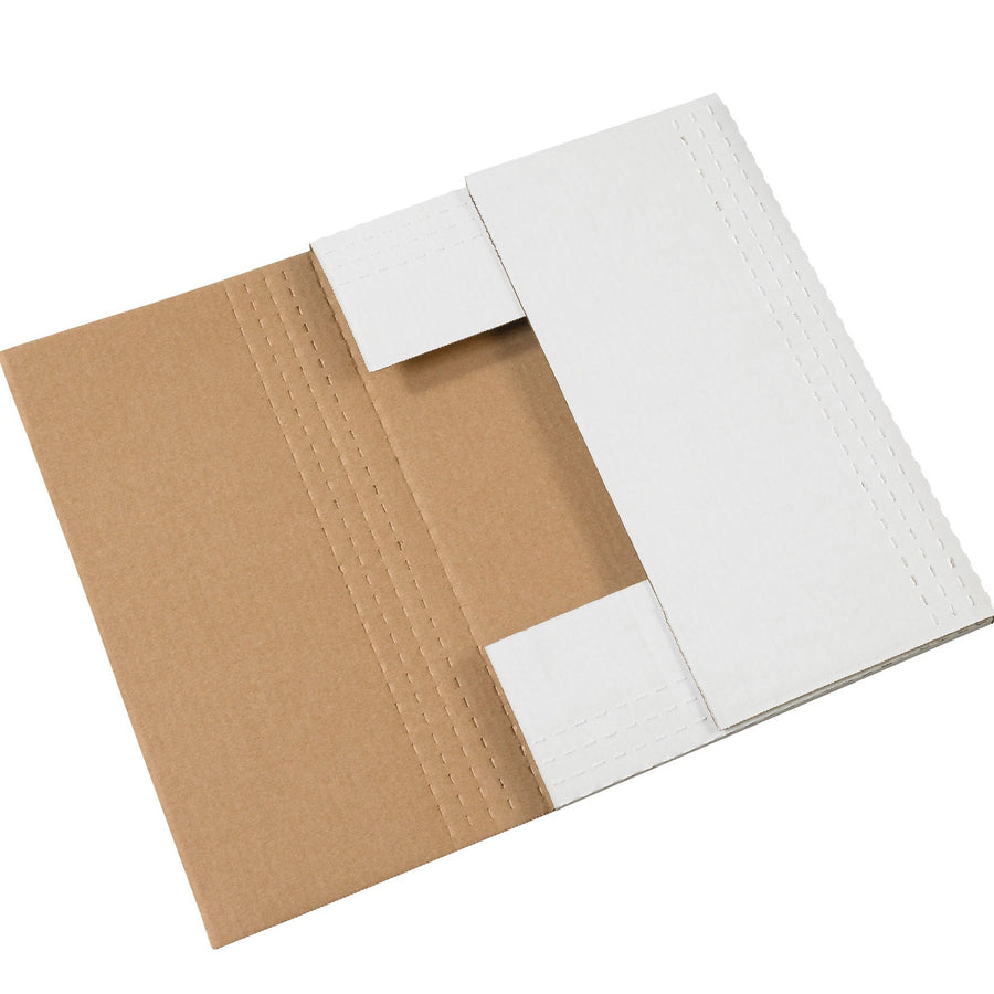 17 1/8 x 14 1/8 x 2 in White Corrugated Easy-Fold Mailers 50-Pack M4BK - alias listing
