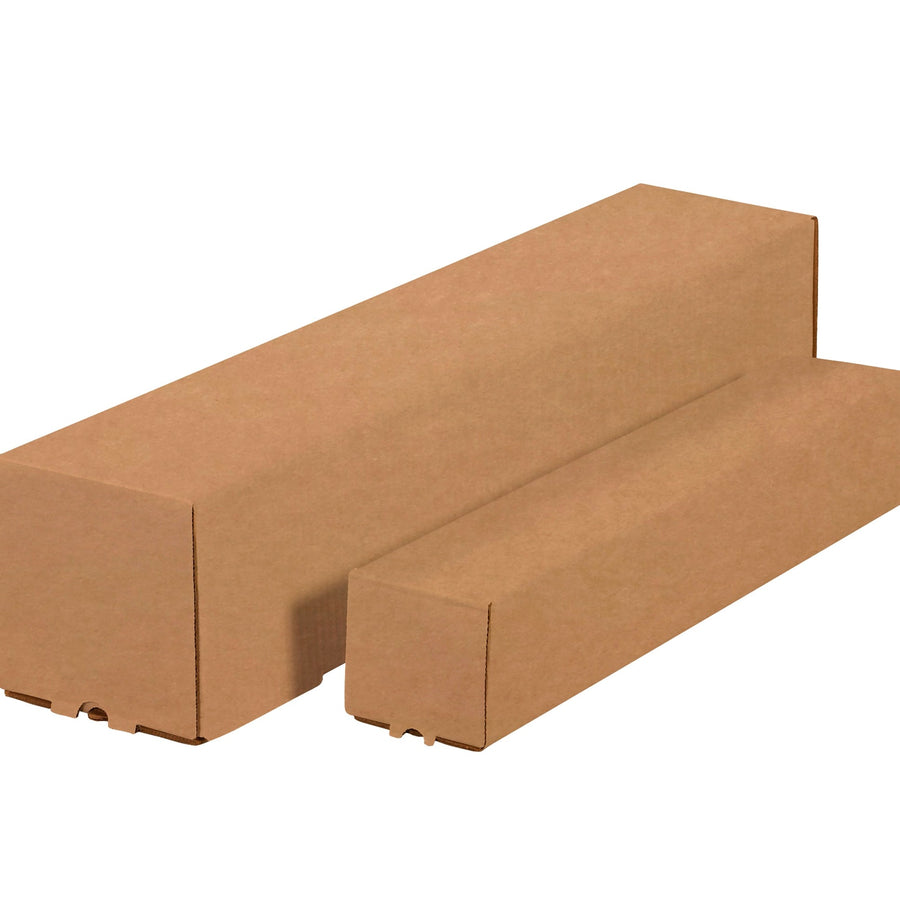 5x5x18 Kraft Square Mailing Tubes 25/Bundle M5518K - alias listing