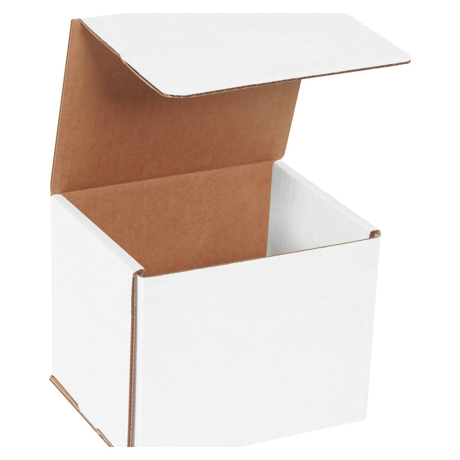 6x5x5 ECT-32 White Corrugated Mailers 50-Pack M655 - alias listing