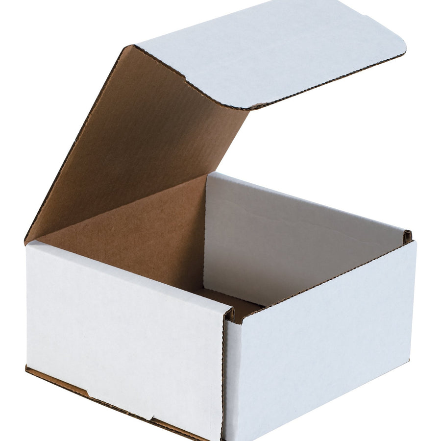 6x6x3 ECT-32-B White Corrugated Mailers 50-Pack M663 - alias listing