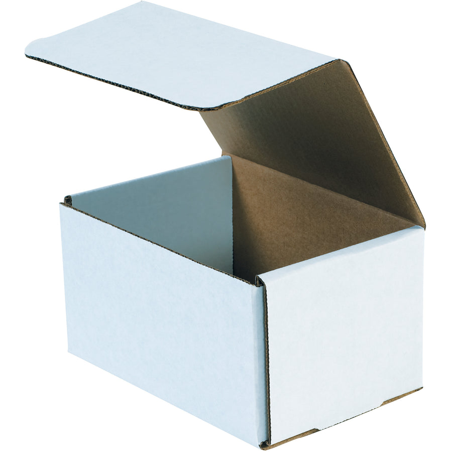 Ship small, fragile items with confidence using these ECT-32-B white corrugated mailers. One-piece fold-and-tuck design requires no tape, glue, or staples–assembly takes seconds. Double-wall crush-resistant construction protects contents while reducing freight weight and postage costs. 50-pack bundle.