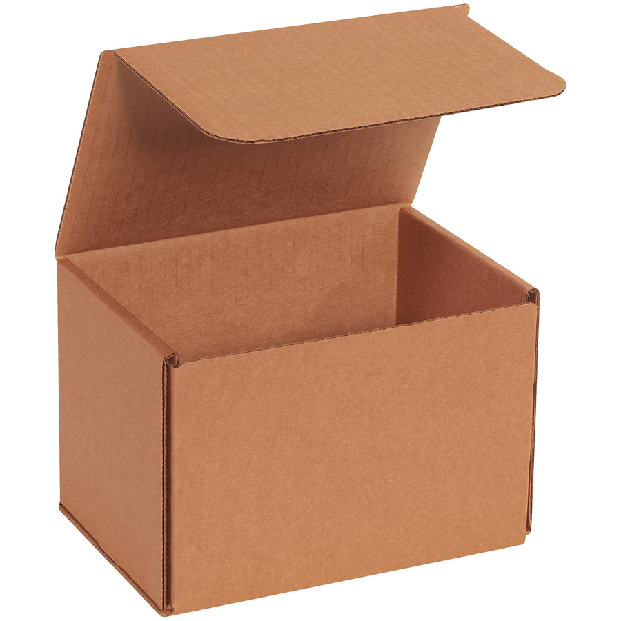 Protect small shipments with our ECT-32-B kraft corrugated mailers–double-wall crush-resistant construction in a one-piece folding design. 7x5x5" dimensions, 50-pack bundle ships flat to maximize warehouse efficiency and reduce postage expense on every order.