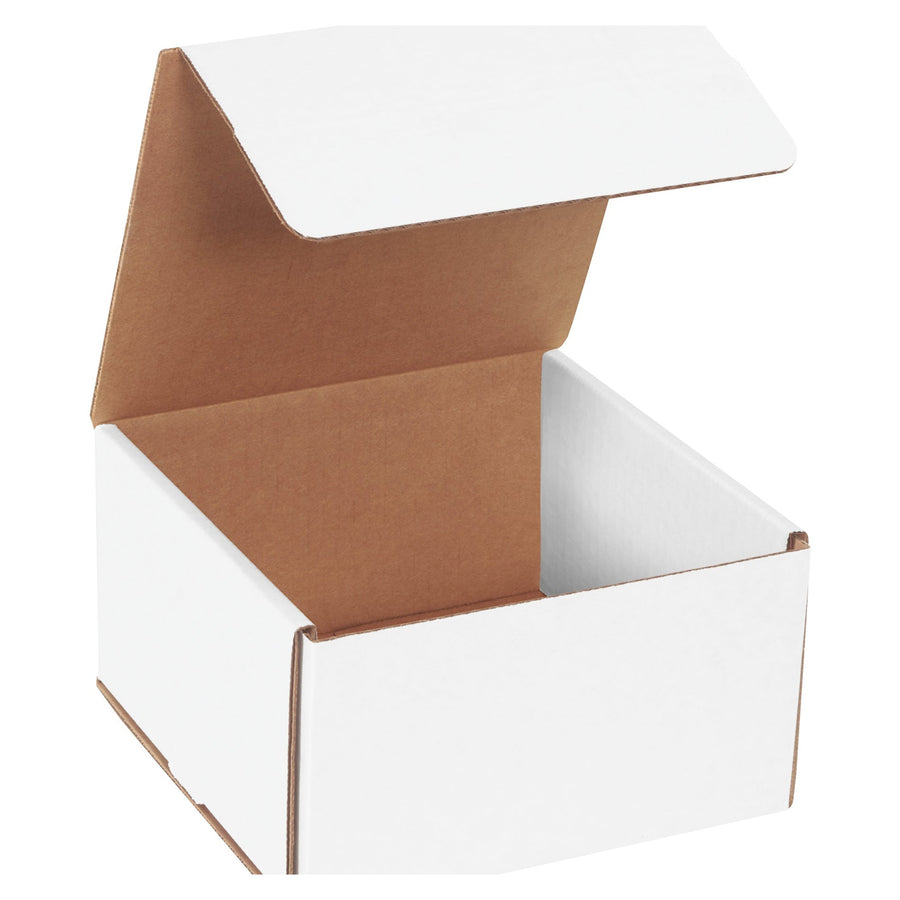 7x7x4 ECT-32-B White Corrugated Mailers 50-Pack M774 - alias listing