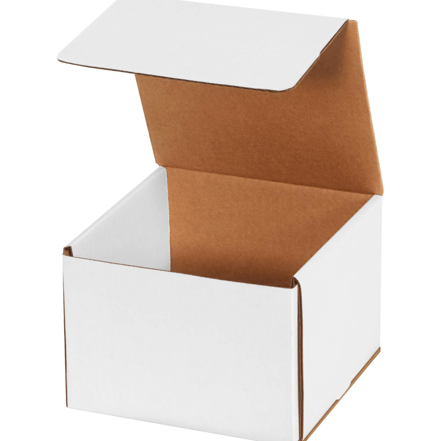 7x7x5 ECT-32-B White Corrugated Mailers 50/Bundle M775 - alias listing