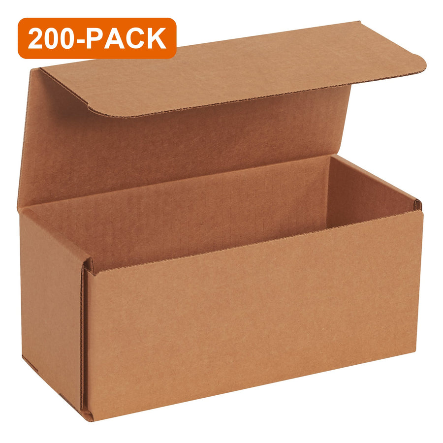 9x4x4 ECT-32-B Kraft Corrugated Mailers, 200-Pack (4 Bundles of 50)