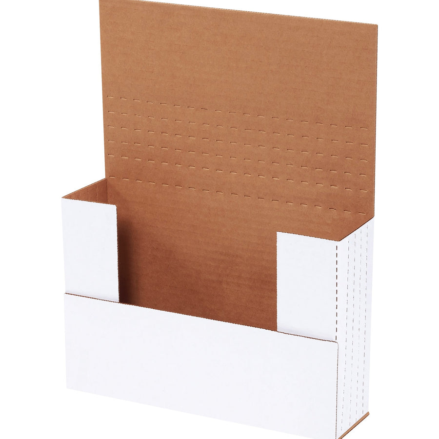 9.625x6.625x2.5 White Corrugated Easy-Fold Mailers 50/Bundle M962BF - alias listing