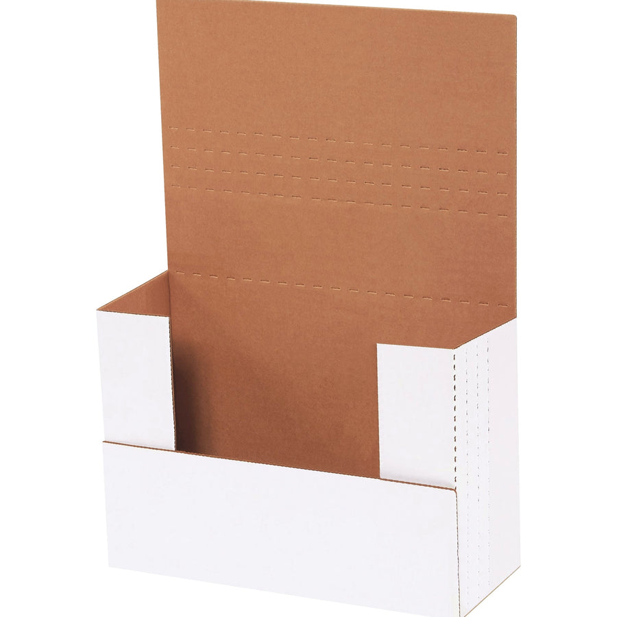 9.5x6.5x3.5 White Corrugated Easy-Fold Mailers 50-Pack M9635BF - alias listing